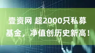 壹资网 超2000只私募基金，净值创历史新高！