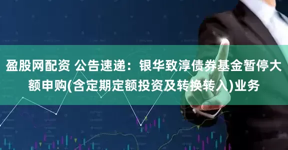盈股网配资 公告速递：银华致淳债券基金暂停大额申购(含定期定额投资及转换转入)业务